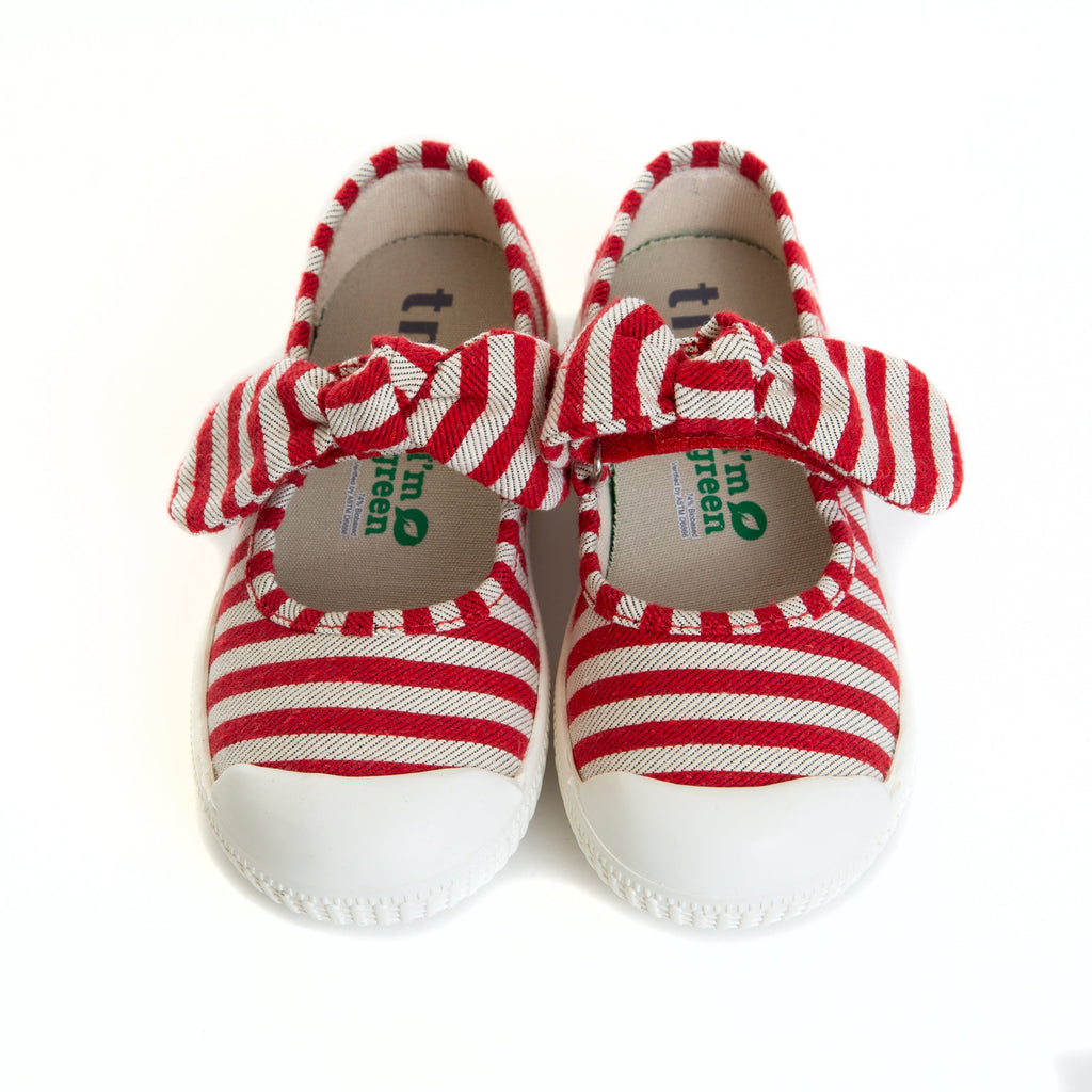 Golden Lane com Laço Listrado Vermelho