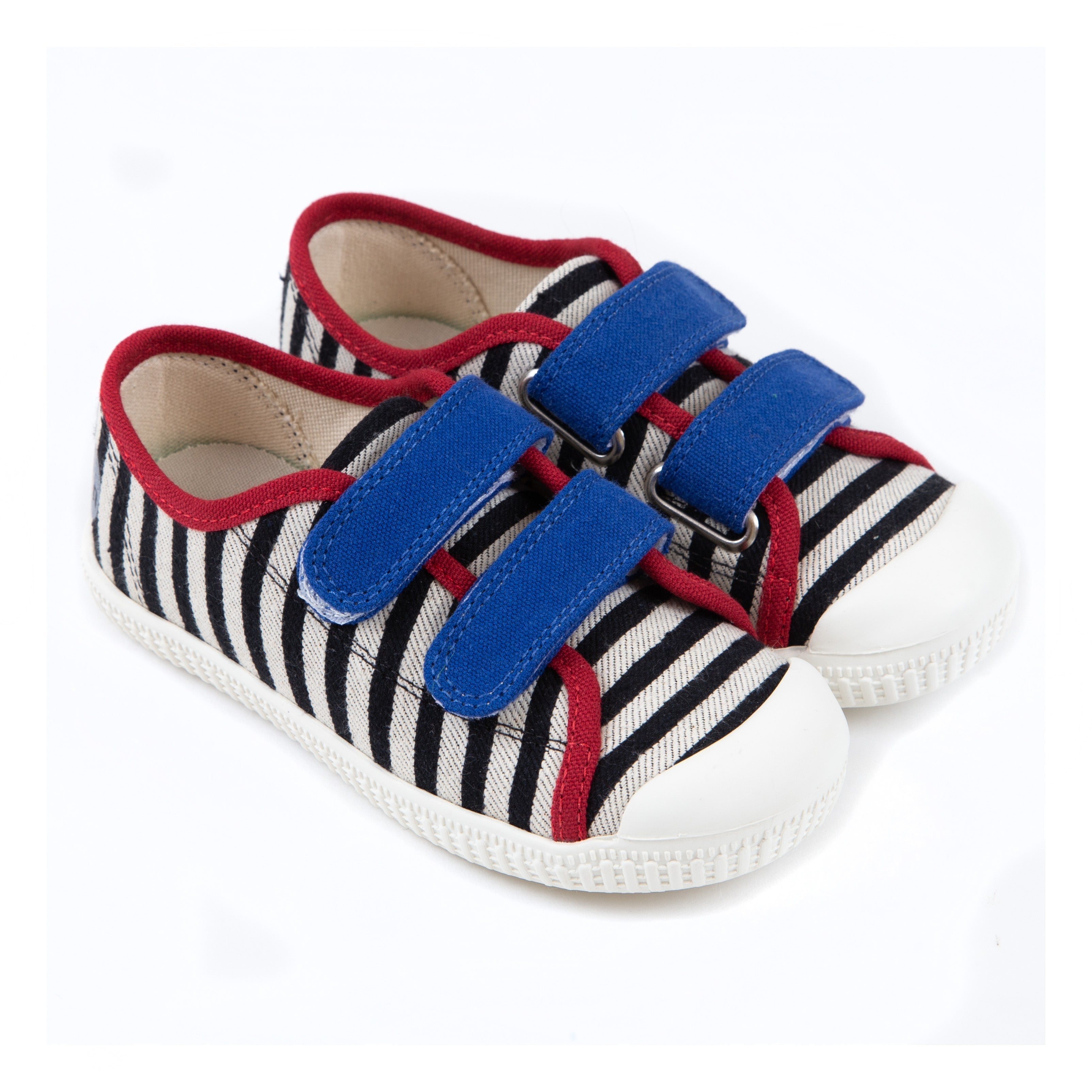 Lonsdale Listrado Preto e Branco Azul e Vermelho