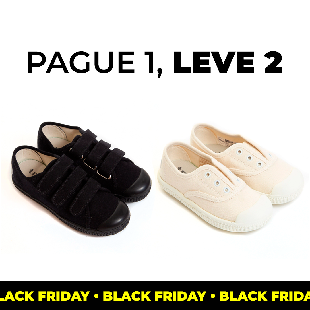 PAGUE 1, LEVE 2 - Lonsdale 3 Preto + Ladbroke Cru Chantily [BLACK FRIDAY]