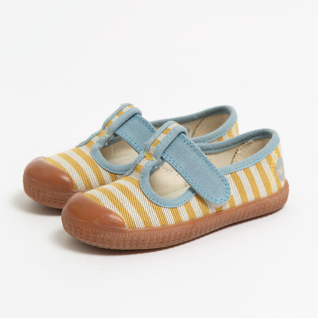 Talbot Listrado Amarelo e Azul